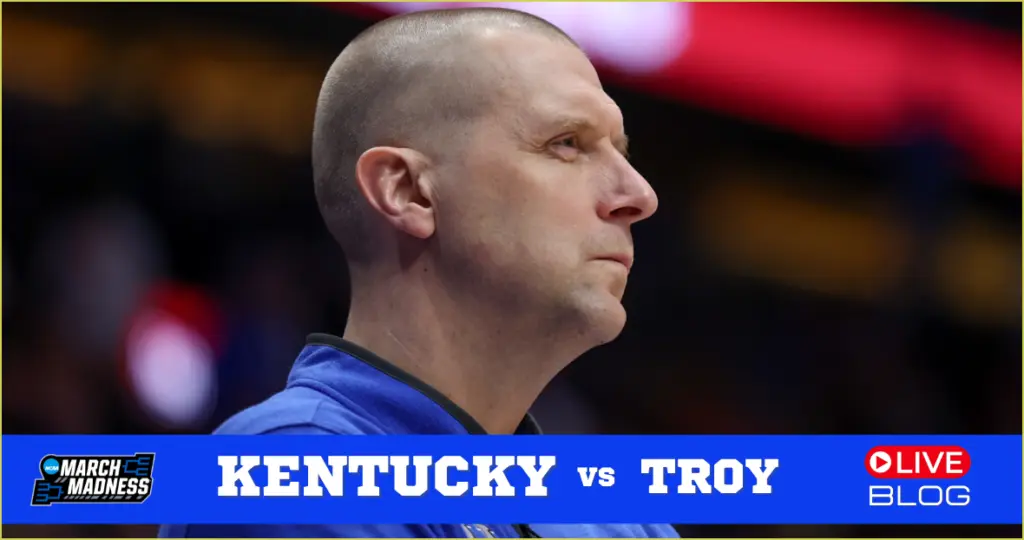 Kentucky battles troy in first round clash of ncaa tournament