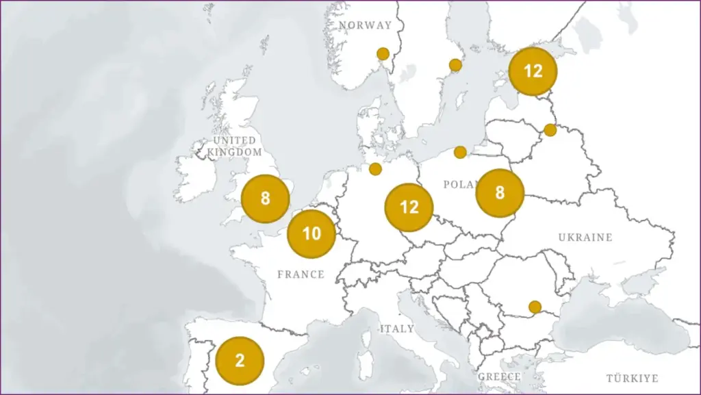 Mapping europe's sabotage: accusations against russia and allies