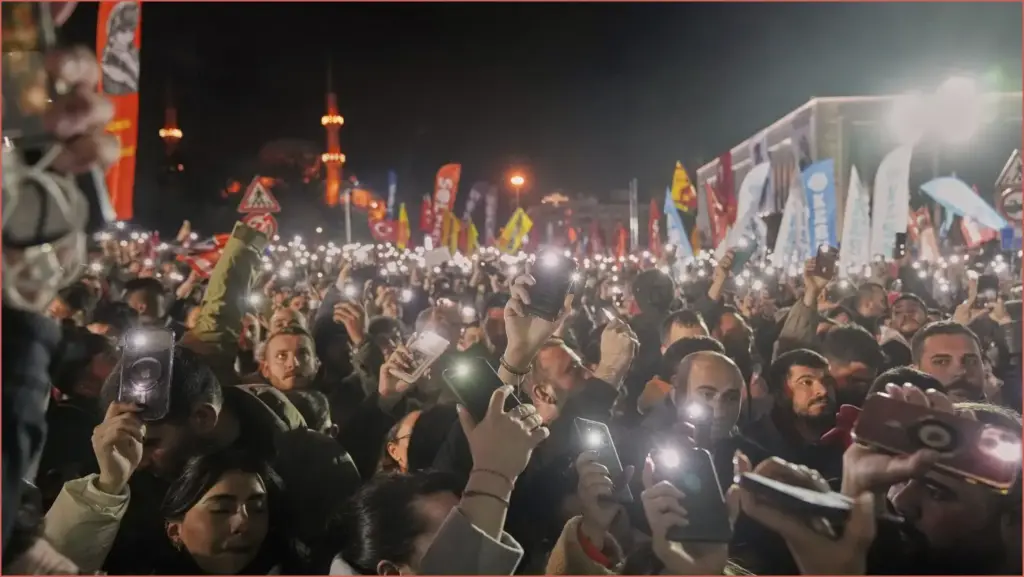 Massive Turnout in Istanbul Protests Against Mayor’s Arrest Massive turnout in istanbul protests against mayor's arrest