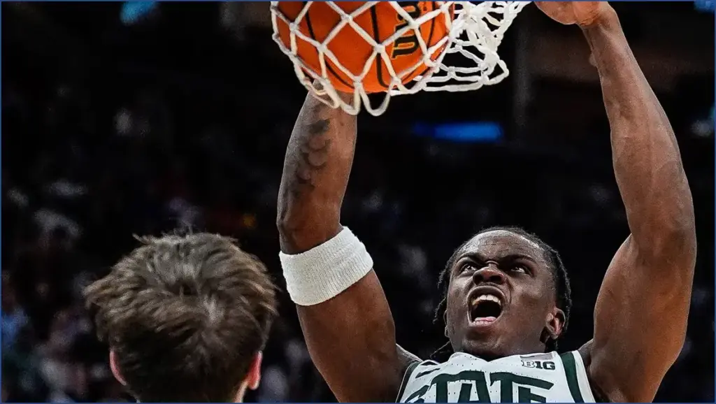 Michigan state basketball defeats bryant in ncaa tournament triumph