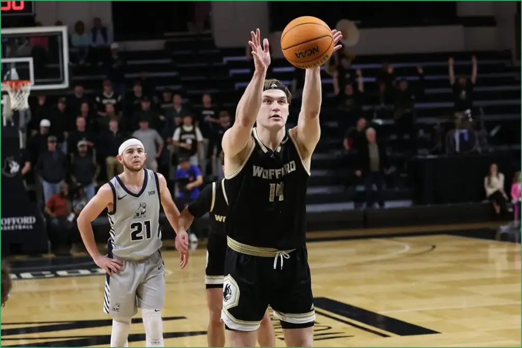 Wofford’s Underdog Star: The 6-9 Center with an Unconventional Free Throw Style Wofford's underdog star: the 6 9 center with an unconventional free