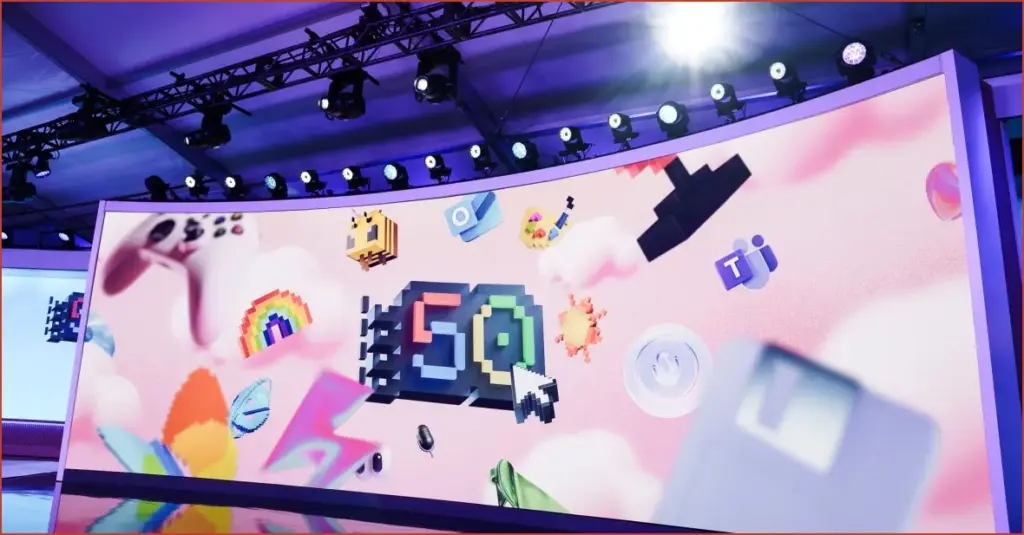 Celebrating microsoft: a memorable 50th anniversary bash