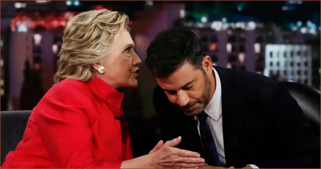 Hillary clinton's startling warning about trump shocks jimmy kimmel