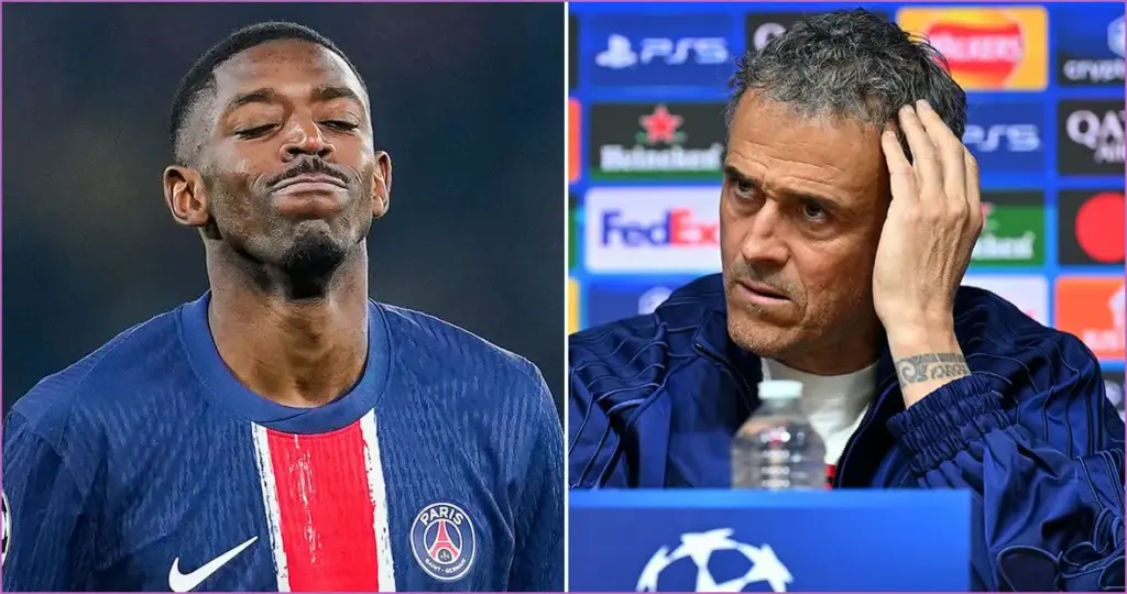 Luis enrique frustrated by ousmane dembele's setback before arsenal vs