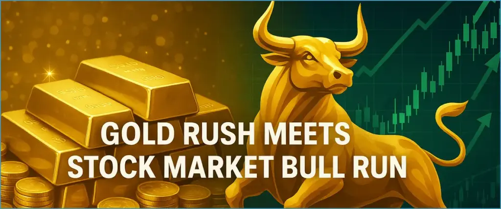 Navigating the double boom: gold and stock market peaks impacting