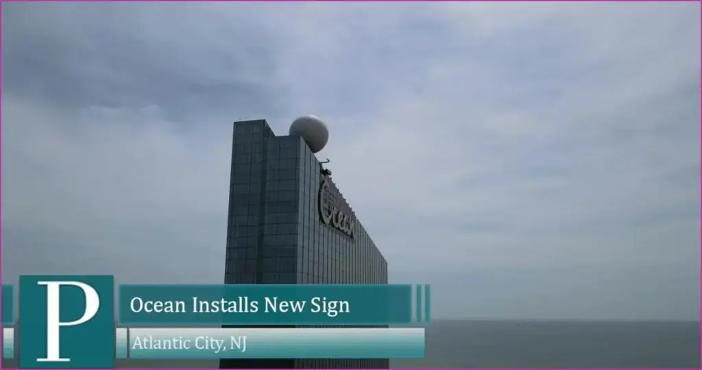 New sign unveiled at ocean casino
