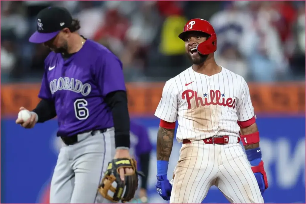 Sosa and rojas shine on a night for phillies' bench
