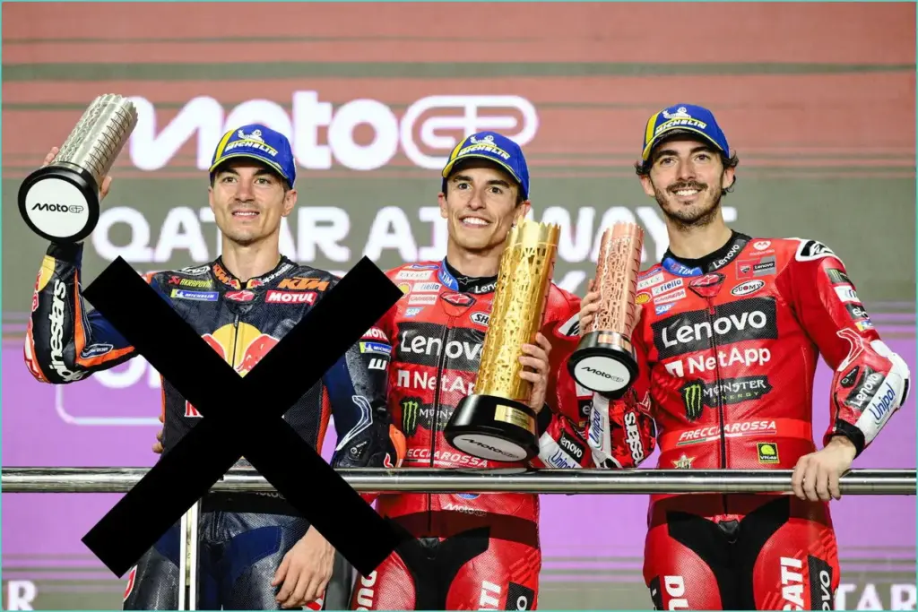 Tyre pressure penalties dash hopes for shocking upsets in motogp