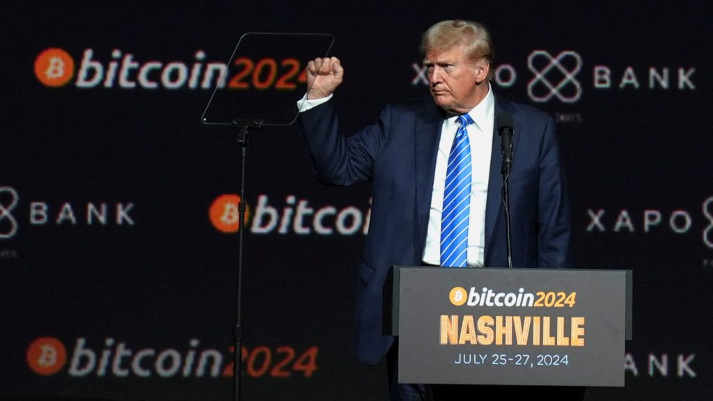 Djt stock declines following trump media's bitcoin fundraising announcement