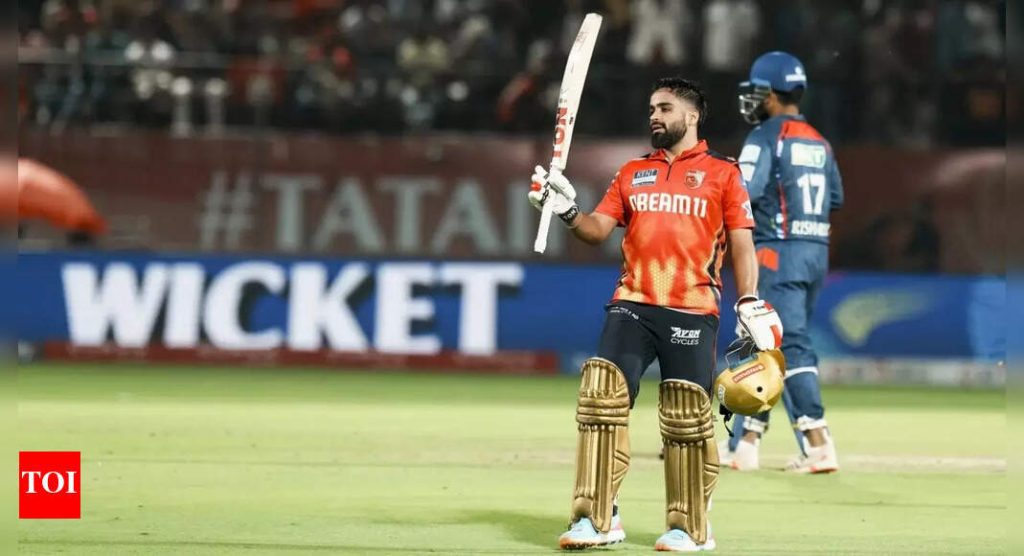 Prabhsimran singh shines on the field while supporting his father