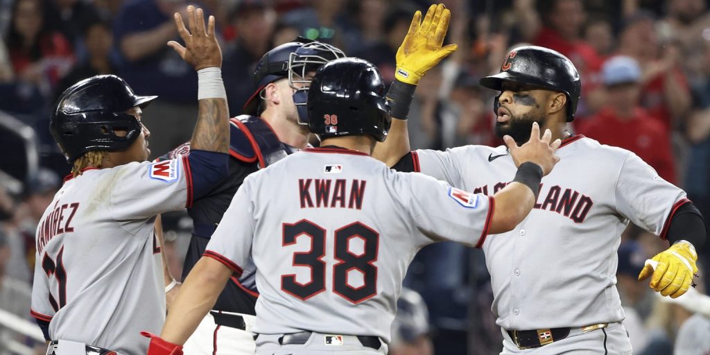 Santana shines as guardians and nationals trade wins in doubleheader