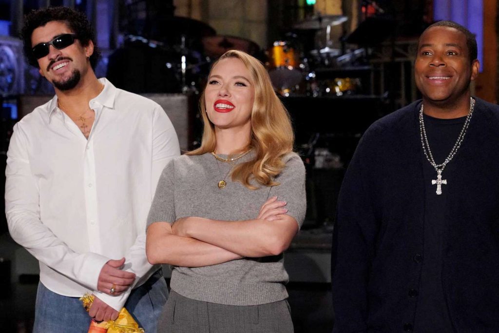 Scarlett johansson takes the stage with bad bunny's musical magic