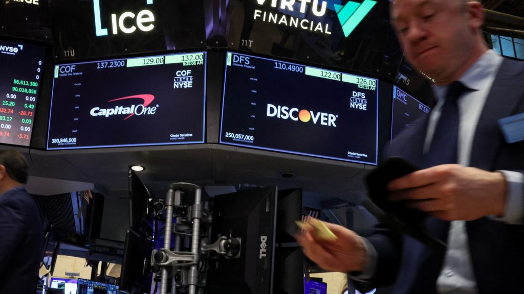 Stocks recover with capital one gaining after discover deal completion
