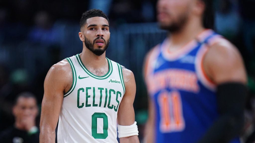 Tatum's superstar status tested again as celtics face knicks in