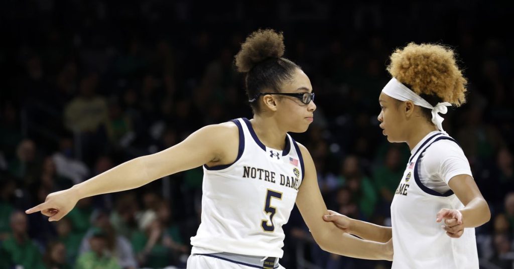 Tension flairs between former notre dame stars at wnba game