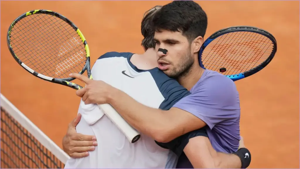 Carlos alcaraz triumphs over jack draper in rome quarter finals