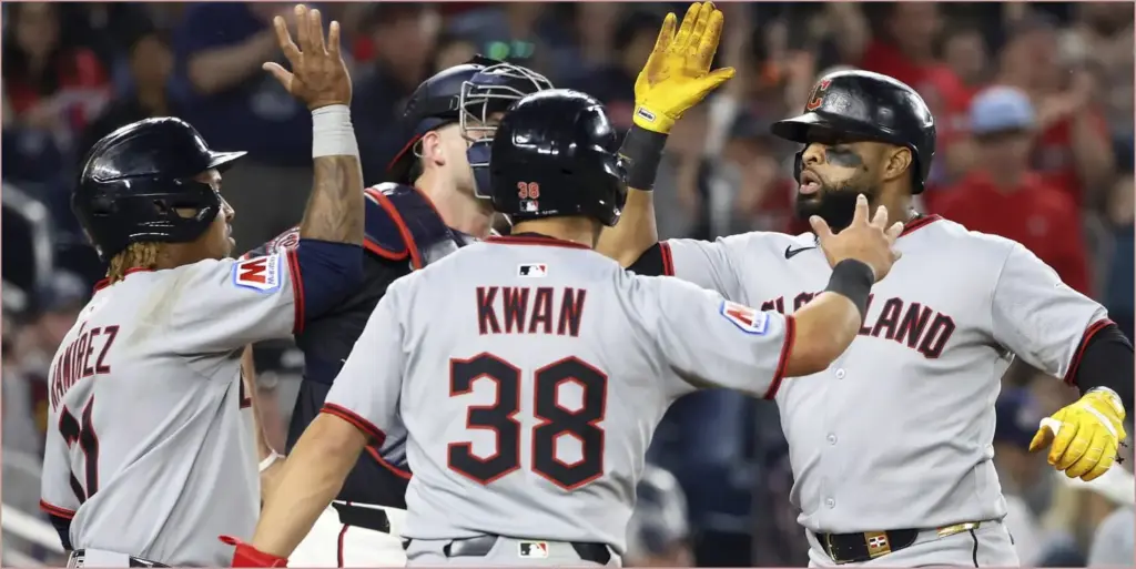 Santana shines as guardians and nationals trade wins in doubleheader