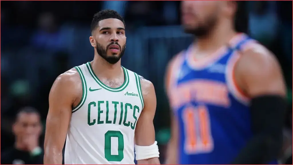 Tatum's superstar status tested again as celtics face knicks in