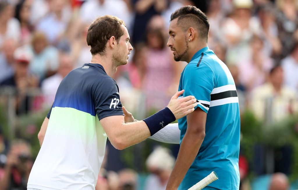 Kyrgios weighs in on murray's slam count without the big