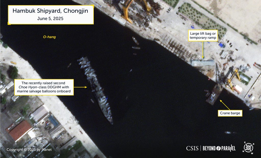 North korean frigate stabilizes after troubling launch incident
