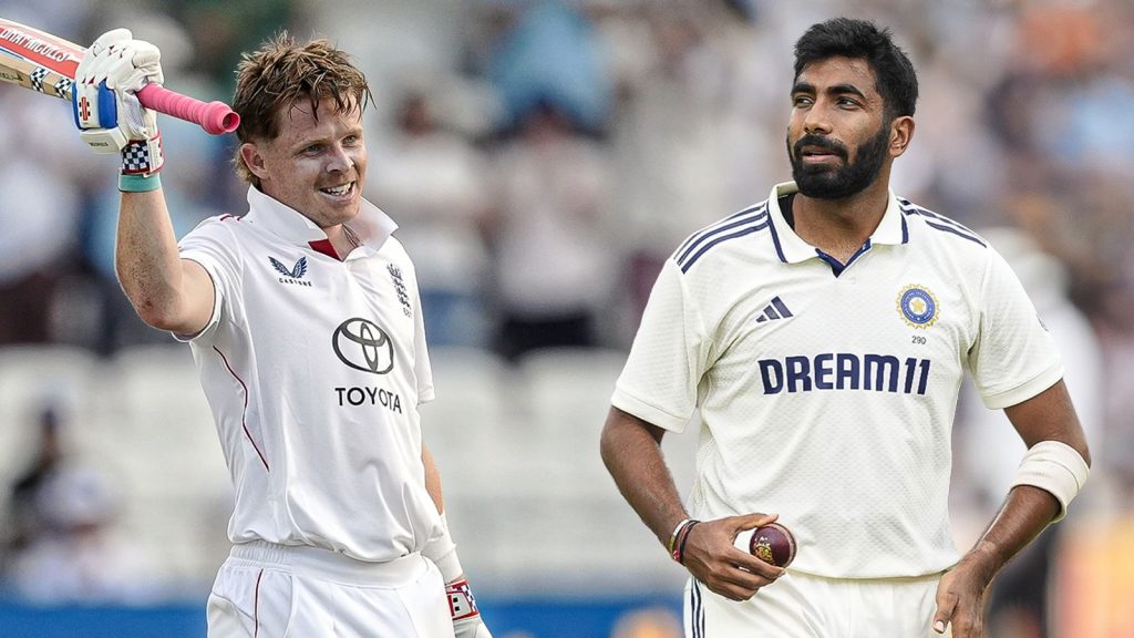 Ollie pope's century sparks excitement as jasprit bumrah shines for