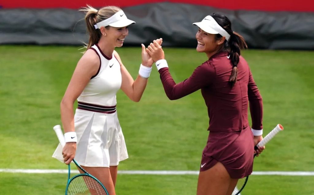 Raducanu and boulter shine in winning debut at queen’s