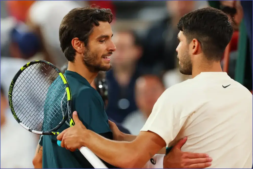 Carlos alcaraz advances as lorenzo musetti withdraws from french open
