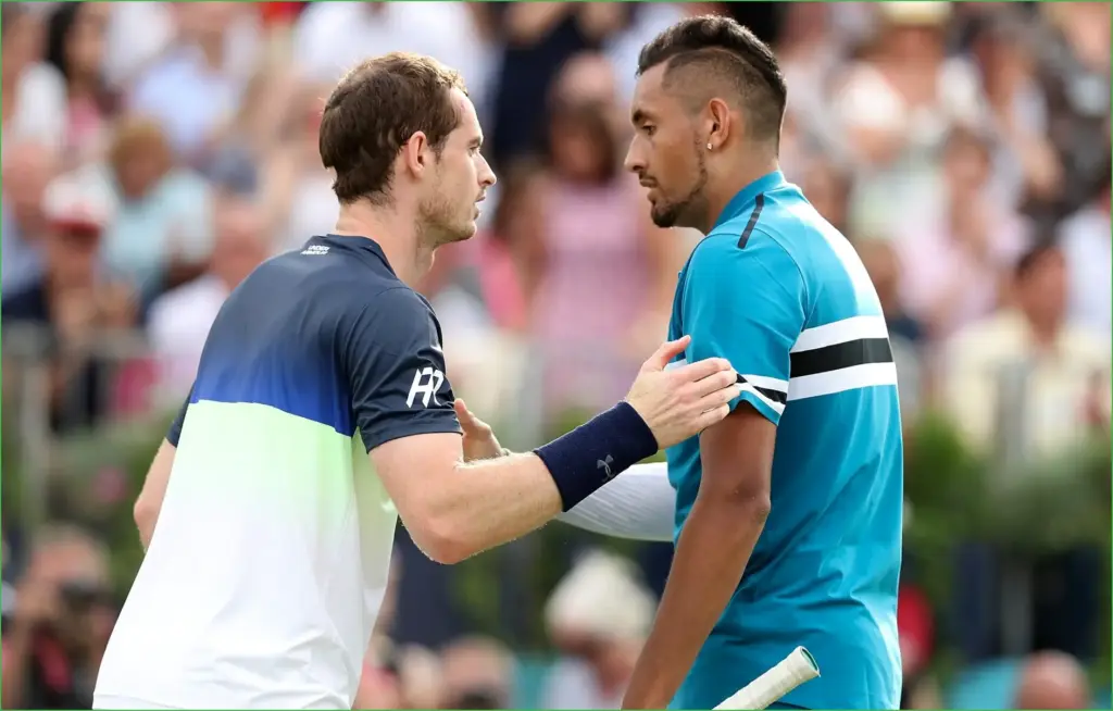 Kyrgios weighs in on murray's slam count without the big