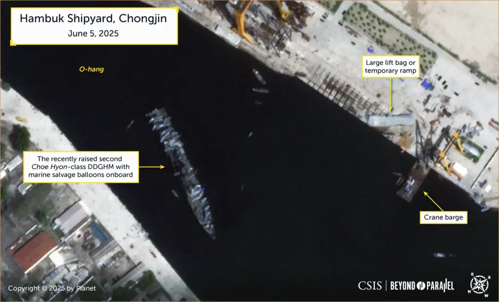 North korean frigate stabilizes after troubling launch incident