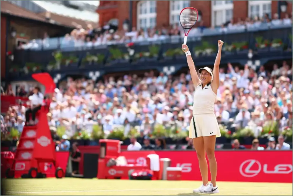 Tatjana maria achieves historic victory as first women's queen's champion