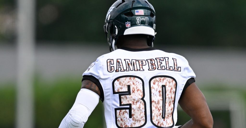 Eagles training camp highlights: jihaad campbell steps up with first team