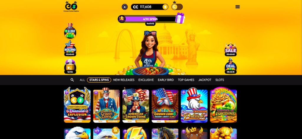 Explore the best sweepstakes casinos for a star spangled fourth of