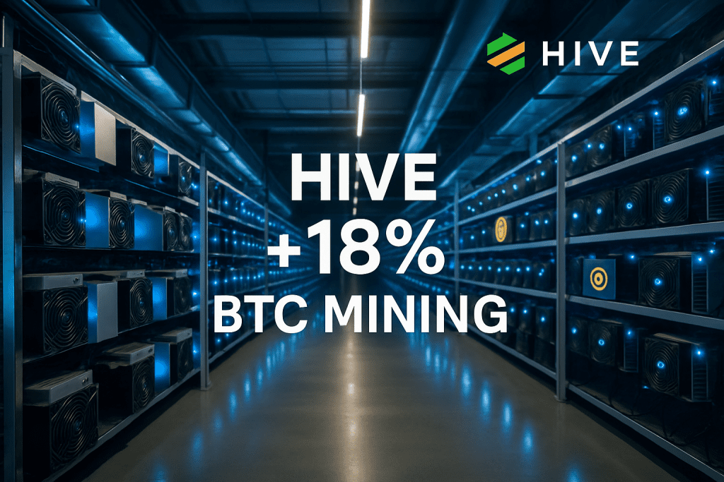 Hive digital sees 18% growth in bitcoin mining fueled by