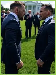 Conor McGregor Takes Aim at Michael Chandler at the White House Conor mcgregor takes aim at michael chandler at the white