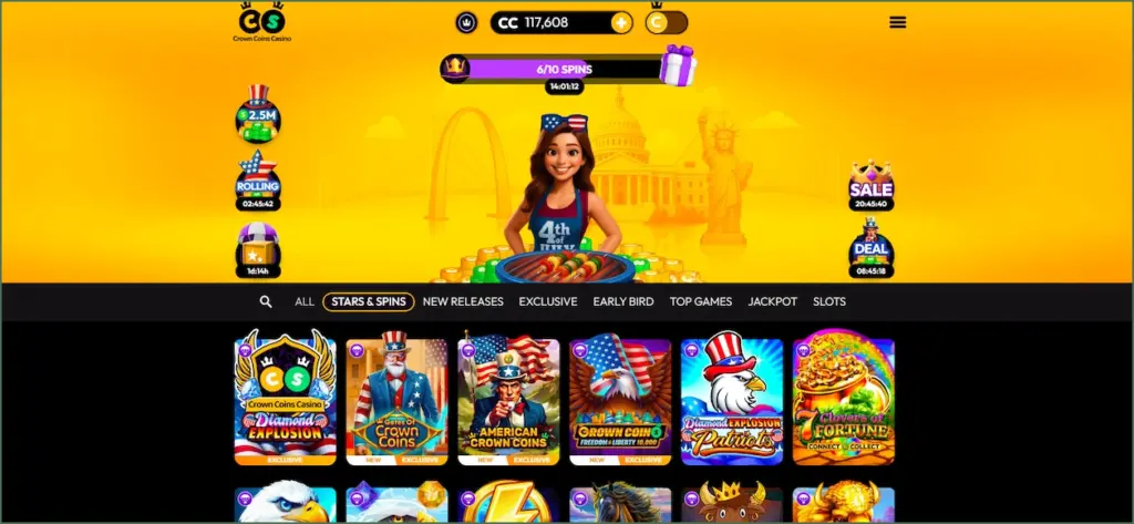 Explore the best sweepstakes casinos for a star spangled fourth of