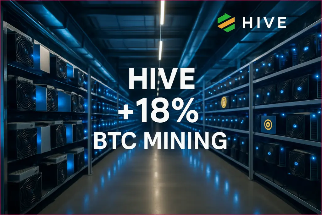 Hive digital sees 18% growth in bitcoin mining fueled by