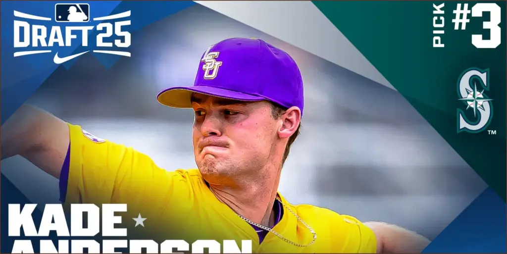 Mariners Select Kade Anderson as Third Overall Pick in 2025 MLB Draft Mariners select kade anderson as third overall pick in 2025