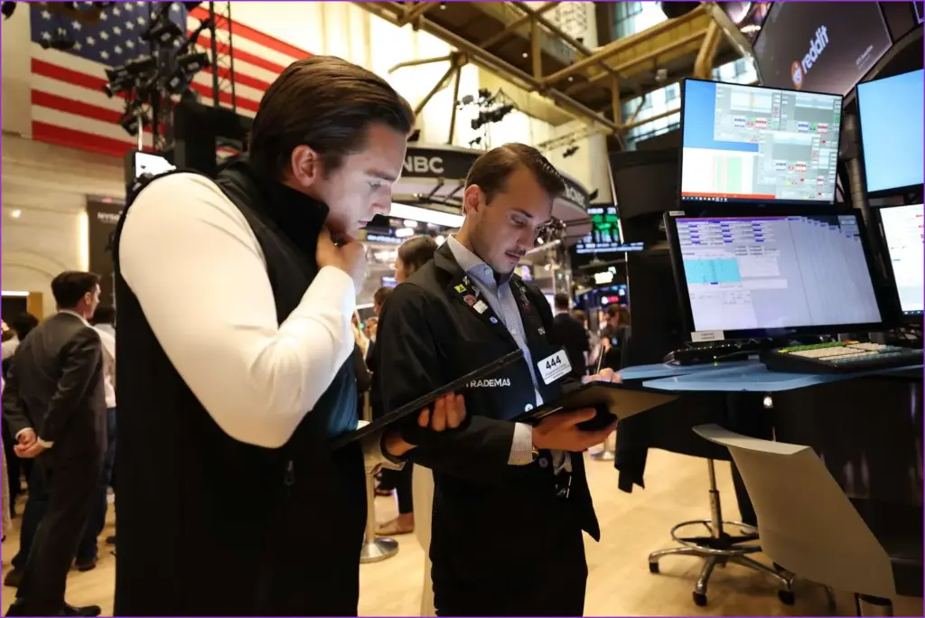 Stocks dip as trump unveils new tariffs; bitcoin soars past