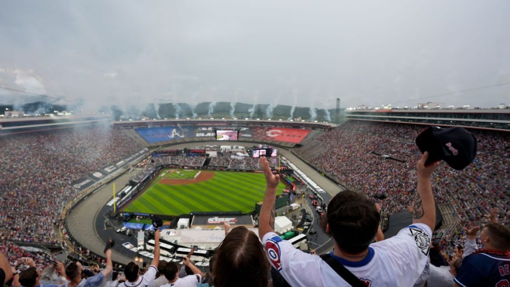Braves and reds gear up for mlb speedway classic at