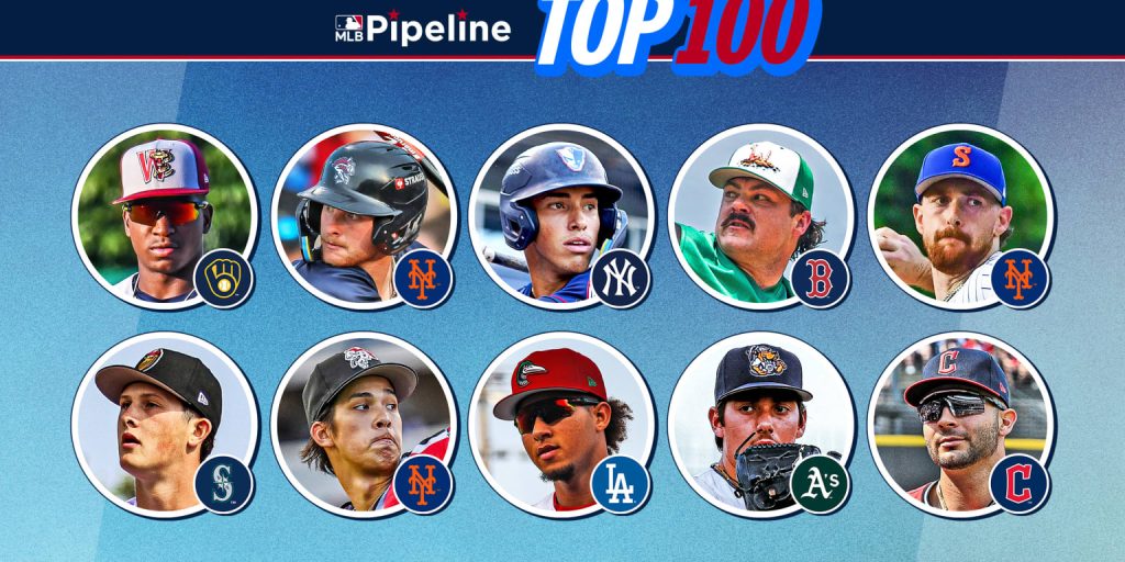 Exciting rising stars in the 2025 top 100 prospects list