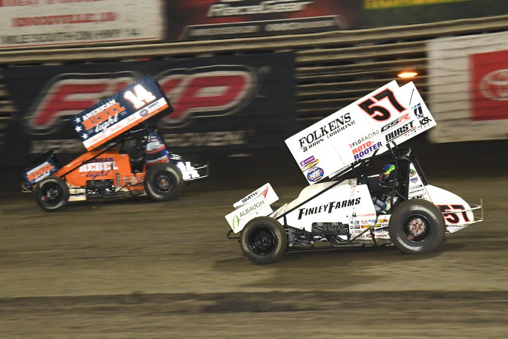 Larson clinches prelim victory over bayston
