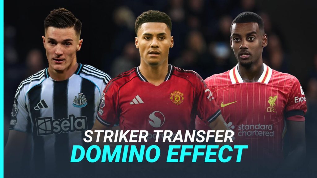 Newcastle's isak sparks striker shuffle as man utd and chelsea