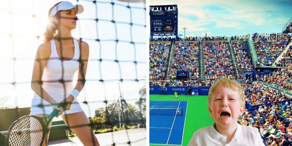 Tennis player's heartfelt gesture earns cheers as crying child is