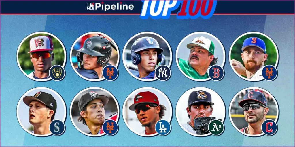 Exciting rising stars in the 2025 top 100 prospects list