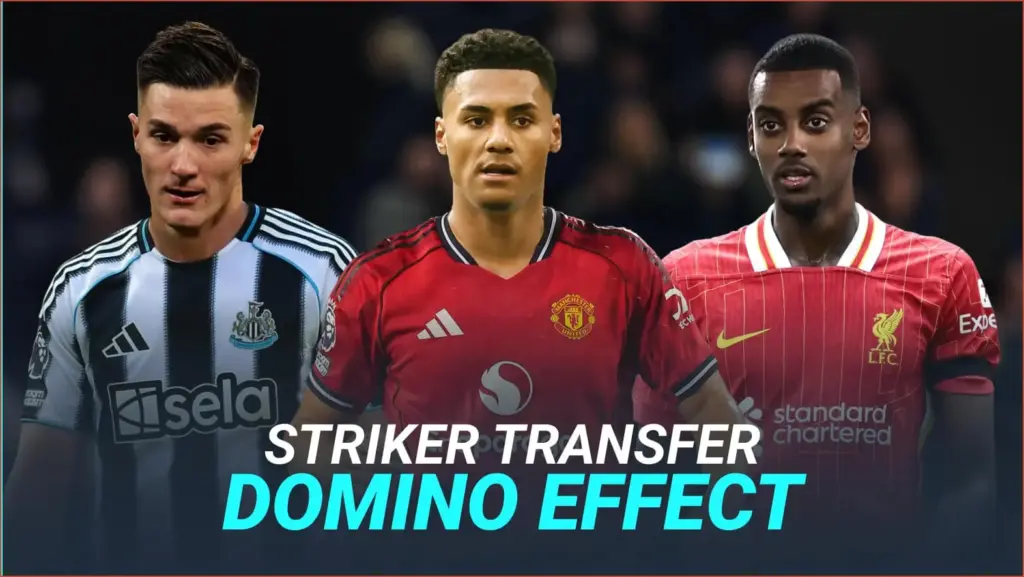 Newcastle's isak sparks striker shuffle as man utd and chelsea