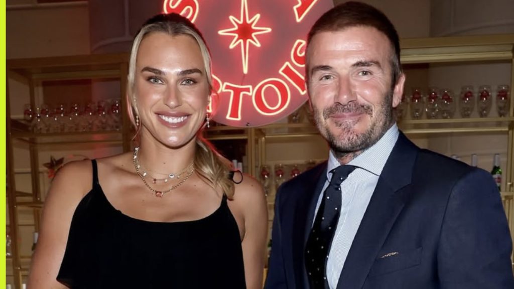 Aryna sabalenka teams up with david beckham for exciting new