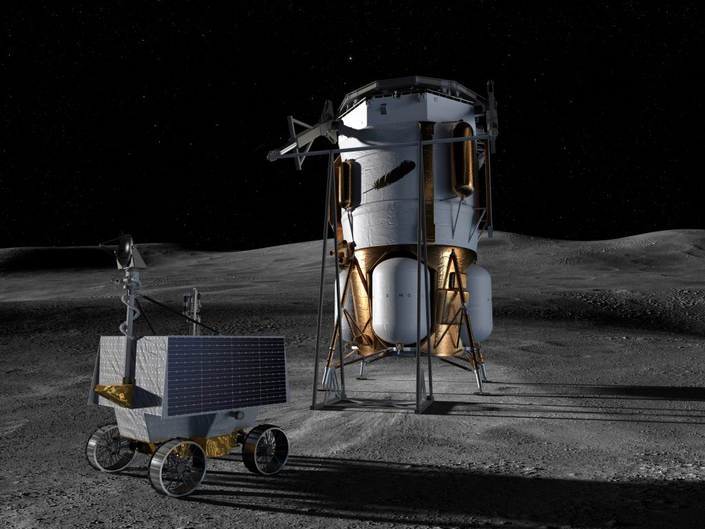 Blue origin chosen to transport viper rover to moon's south