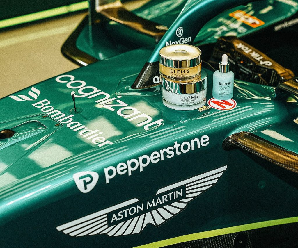 Elemis partners with aston martin aramco for innovative breakthroughs