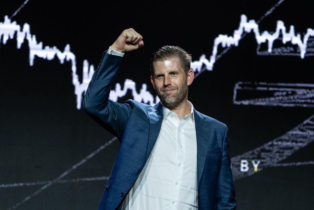 Erik trump's wealth surges with american bitcoin deal