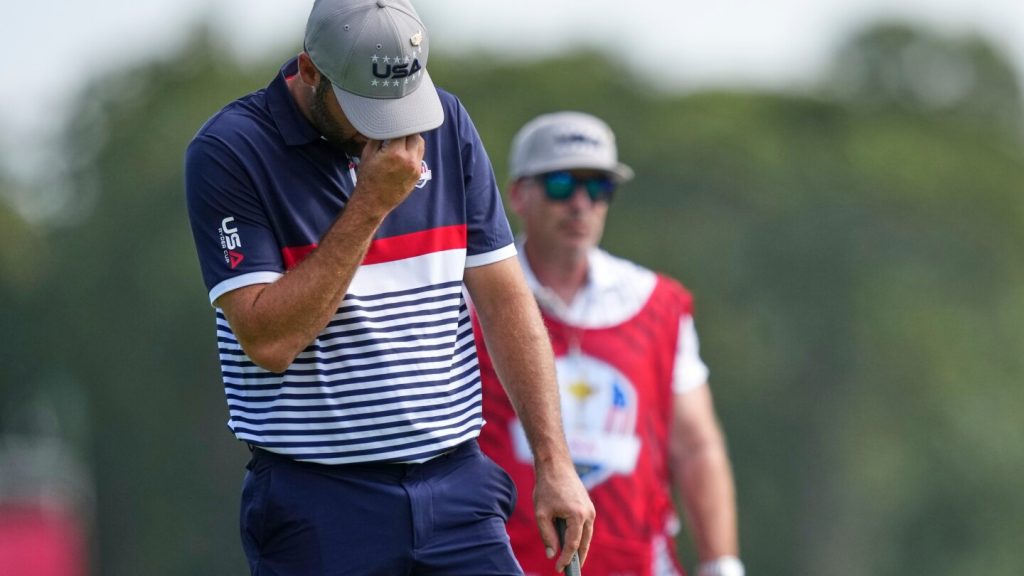 Scottie scheffler struggles on opening day of ryder cup